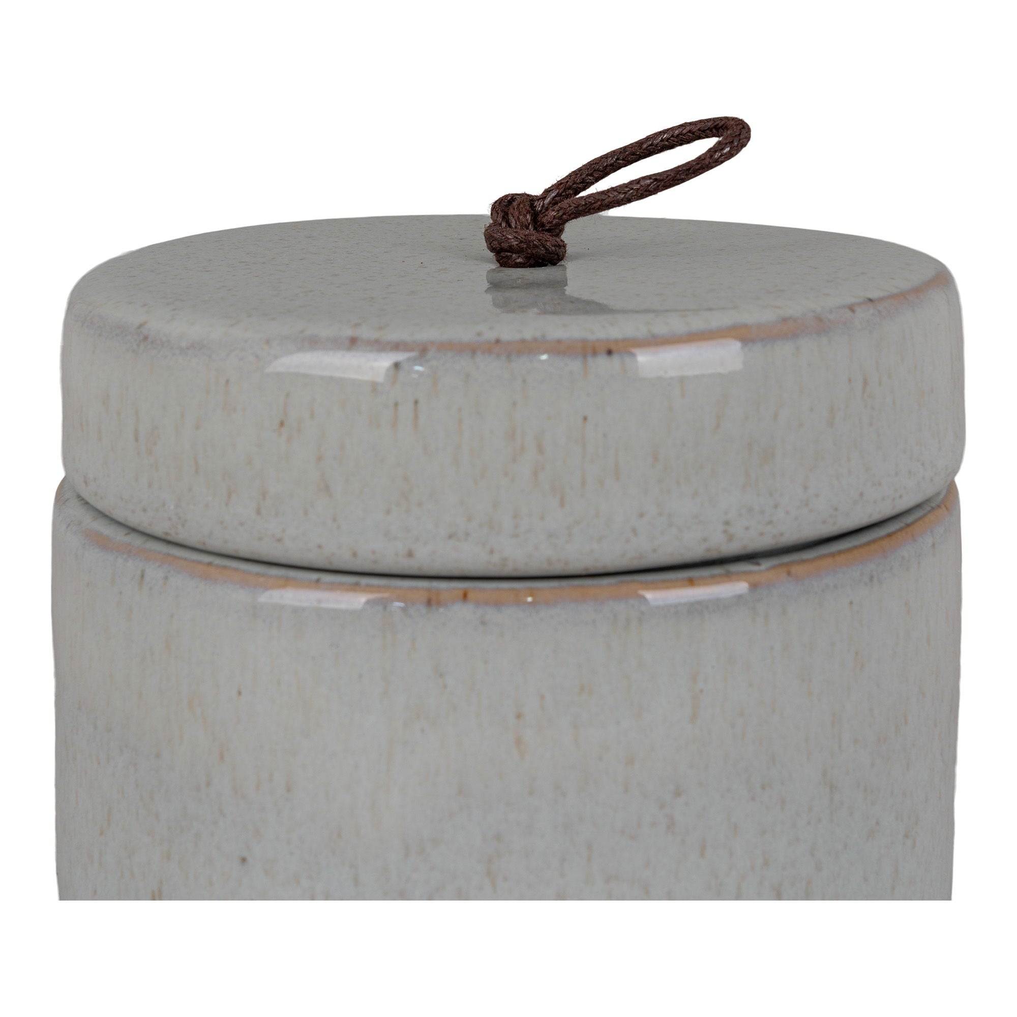 Jar „Nordic Clay“ – Aufbewahrungsdose mit Deckel, Steinzeug, grau, Ø10,5×10 cm
